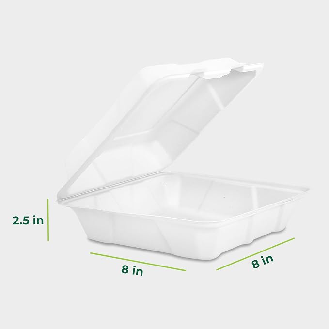 Freshware Compostable Clamshell Food Containers - Image 3