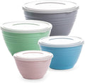BINO | Mixing Bowl Set with Lids | Versatile Plastic Bowls by BINO