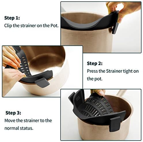 AUOON Clip on Strainer for Pots and Pans - Image 6