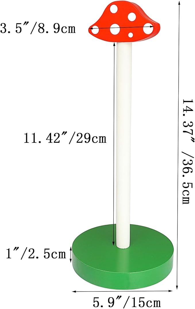 Modern Wooden Paper Towel Holder Stand - Image 3
