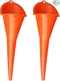 2PCS Long Neck Oil Funnels, Plastic Funnel by JOYCOURT