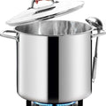 HOMICHEF LARGE STOCK POT 24 Quart by HOMICHEF
