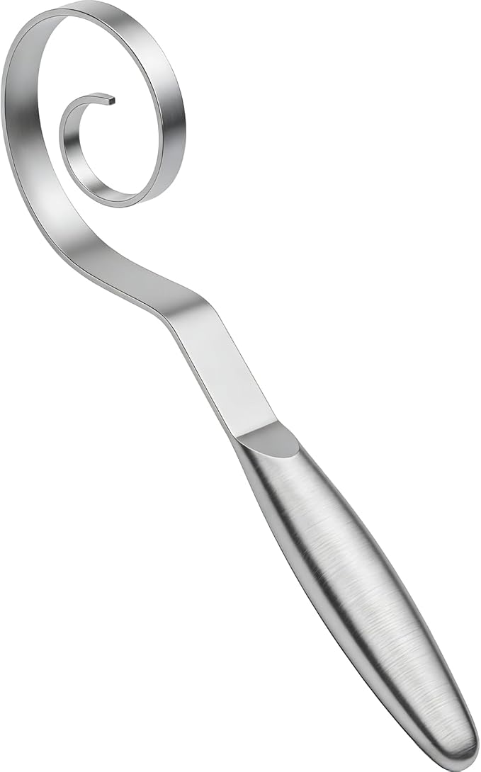 TEEVEA Seamless Danish Dough Whisk Stainless Steel Sourdough Bread Pizza Pastry by TEEVEA