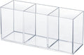 elysolpluv Clear Acrylic Silverware & Pen Organizer Caddy, Transparent Plastic by elysolpluv