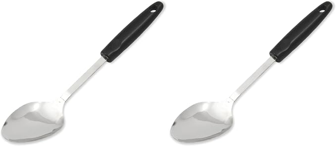 Chef Craft Select Basting Spoon, 12 inch, Stainless Steel/Black by ChefCraft
