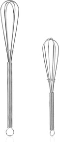 NileHome Mini Whisks Stainless Steel Whisk Set 5" 7" Kitchen Small Wisk Balloon by NileHome