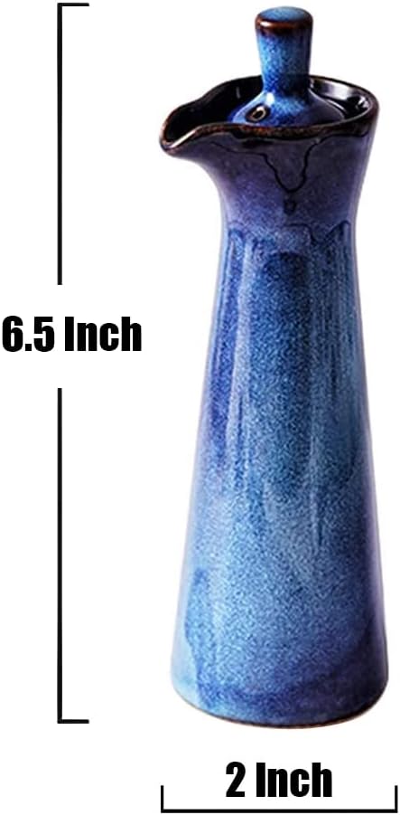 Small Ceramic Olive Oil Dispenser Bottle - Image 6