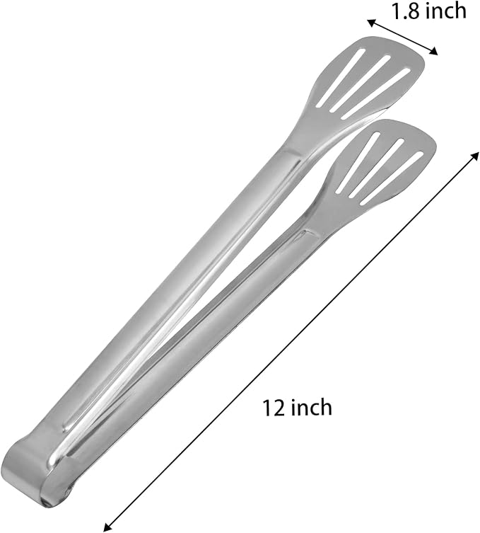 Serving Tongs Kitchen Tongs, Buffet Tongs, Stainless Steel Food Tong Serving - Image 2