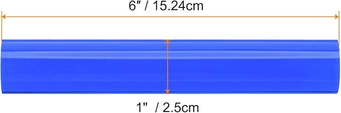 HARFINGTON Acrylic Clay Roller 6 Inch x 1 Inch Solid Non-Stick Plastic Round - Image 2