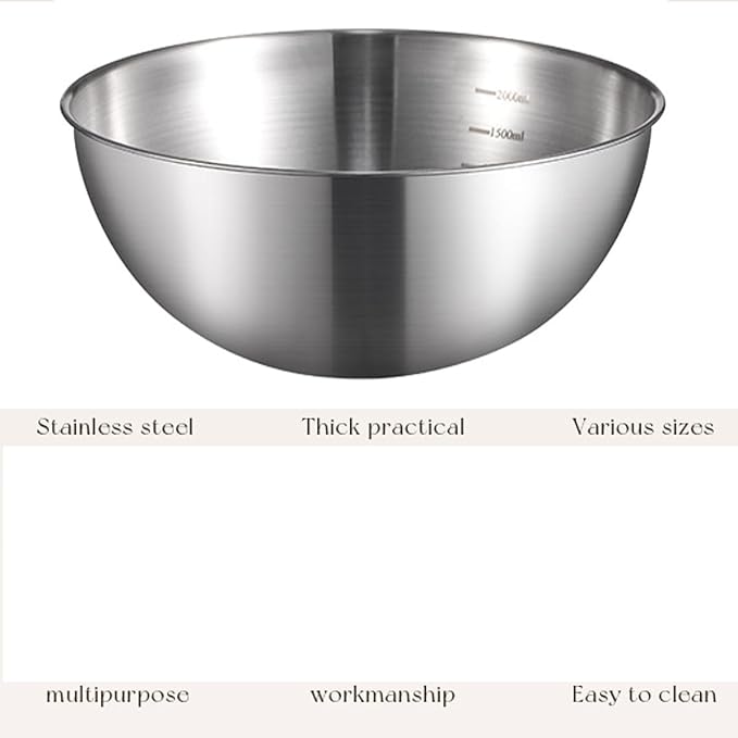 Stainless Steel Salad Bowls Set - Image 8