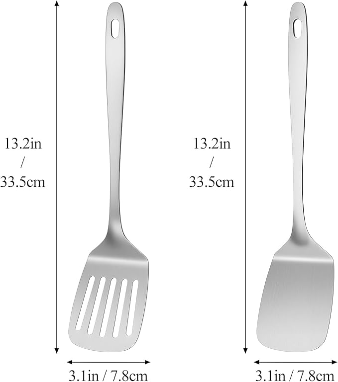 ChefBee 2PCS Metal Spatula Set - Image 2