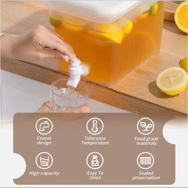 BEWBBAT 2 Pack 1.3 Gallon Fridge Drink Dispenser - Image 9