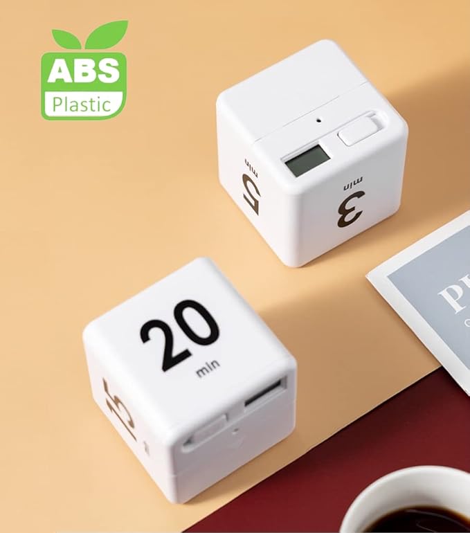 Feilifan Cube Timer, Productivity Cube Flip Timer - Image 6