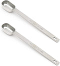 2PCS 3/4tsp Single Measuring Spoon, Stainless Steel Long Handle Individual by BERYLER
