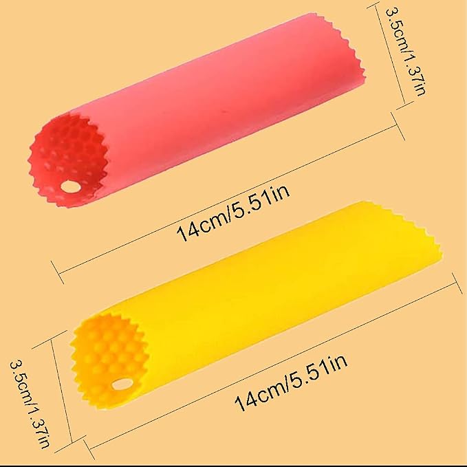 2 Set Silicone Garlic Peeler Easy Roller Tube Useful Garlic Odorfree Kitchen - Image 2