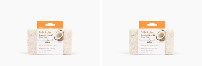 Full Circle Beachy Clean Coconut Sponge, Scour Pads by FULLCIRCLE