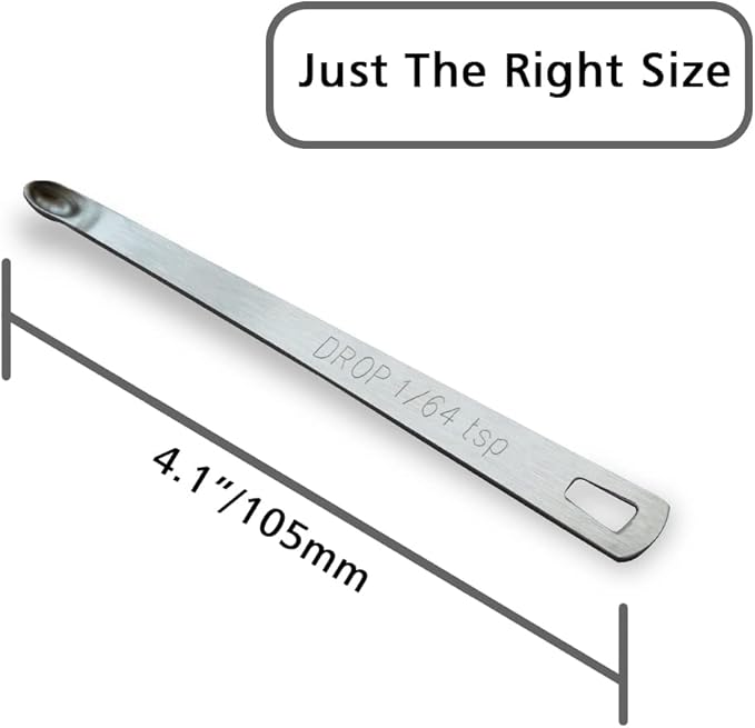 5PCS 1/64 Teaspoon Single Tiny Measuring Spoon, Small Individual Stainless - Image 2