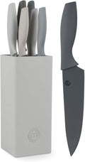 MasterChef Knife Block Set of 6 Kitchen Knives, Extra Sharp Stainless Steel by MasterChef