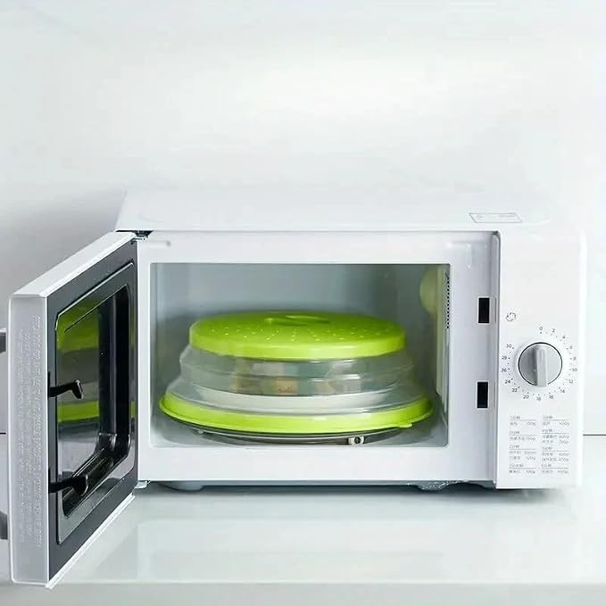 Dependable Industries' 2-in-1 Collapsible Microwave Splatter Guard Cover & - Image 3