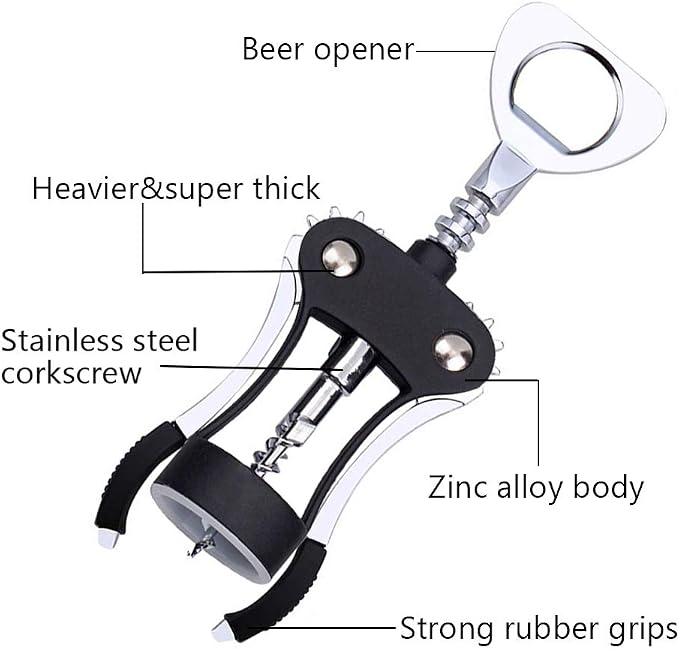 Foho Wine Opener, Luxury Waiter Corkscrew - Image 3