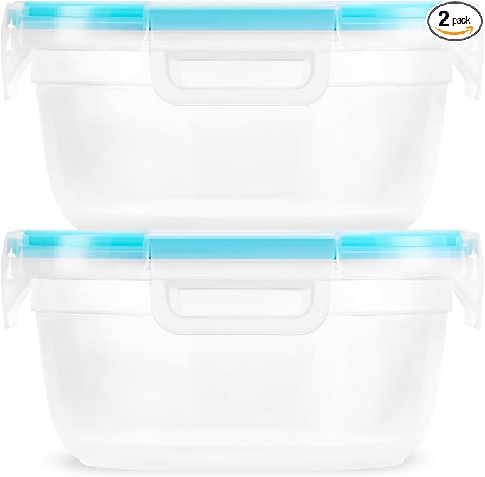 Snapware Plastic Total Solution 2-Pack Food Storage Containers Set, Leakproof & by Snapware
