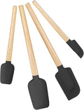 Silicone Spatula Set, Food Grade Rubber Spatula-4 Piece Nonstick Rubber Spatulas by HighQualityKitchenAccessory