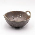 8" Ceramic Berry Colander with Handles, Reactive Glaze Fruit Washing Bowl by Amitofo