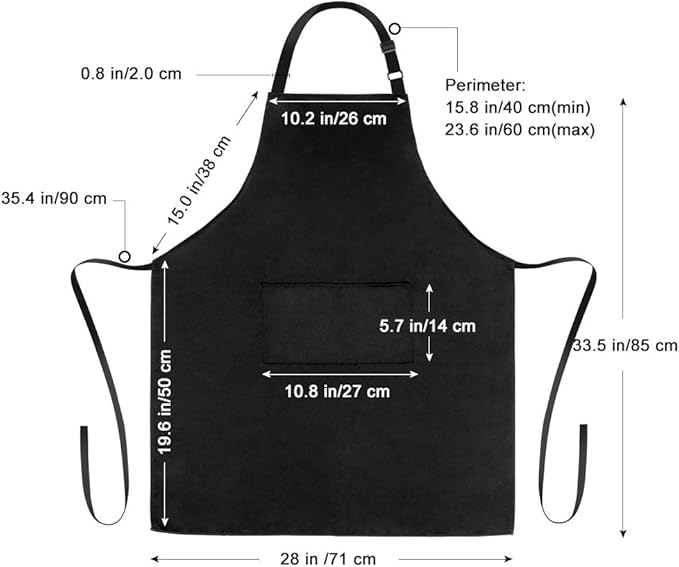 Jubatus 2 Pack 100% Cotton Aprons - Image 7