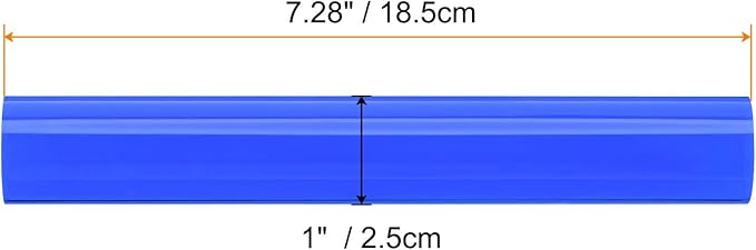 HARFINGTON Acrylic Clay Roller 7.28 Inch x 1 Inch Solid Non-Stick Plastic Round - Image 2