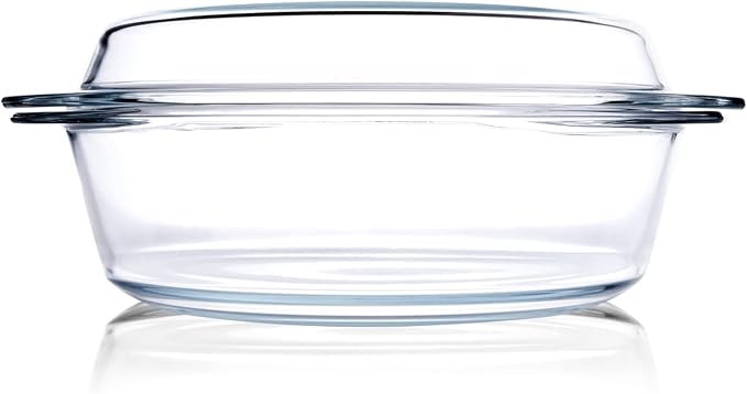 Round Tempered Glass Casserole Dish - Image 8