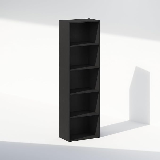 Furinno Reed Closet Organizers and Storage, 5-Tier Closet Organizer, Open Shelf - Image 3