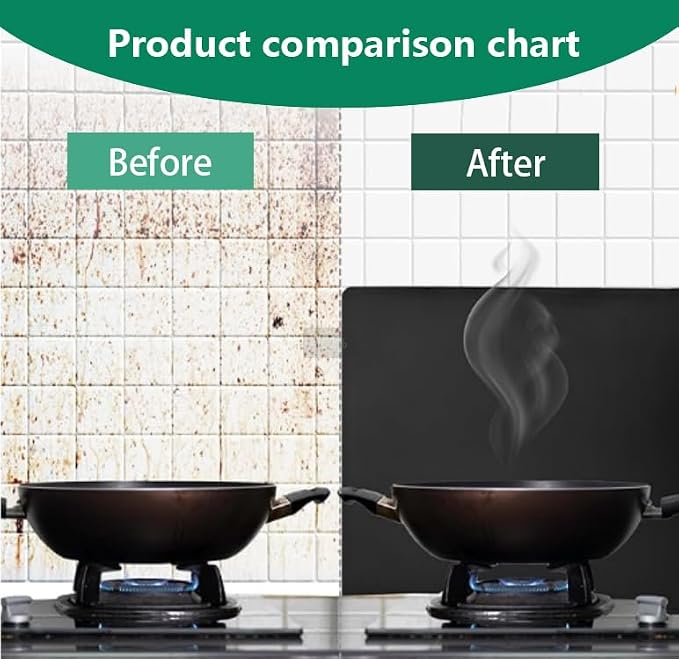 Large 3 Sided Splatter Guard for Frying Stove Top, Oil Splash Guard Cooking for - Image 6