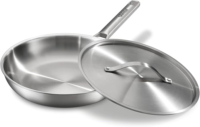 Stainless Steel Frying Pan 12 Inch by VEDNHOL