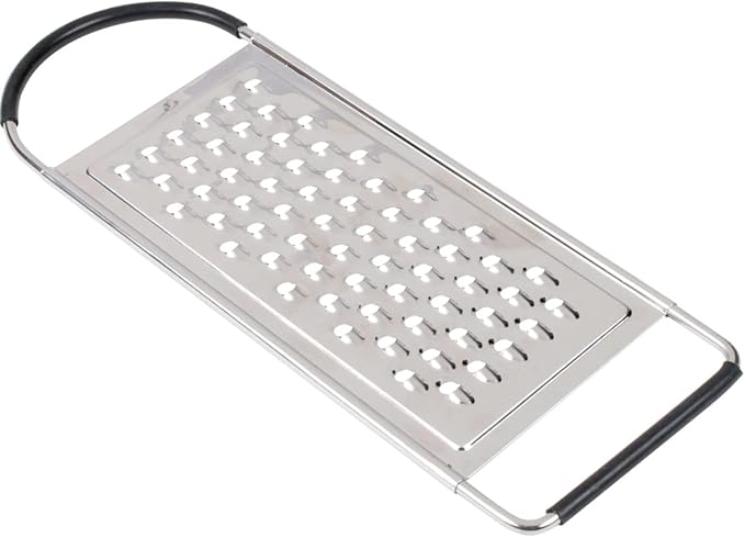 Metal Magery Stainless Steel Extra Course Handheld Non Slip Flat Grater Ideal by METAL+MAGERY