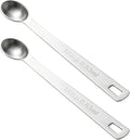 2PCS 1/6 Teaspoon Single Tiny Measuring Spoon, Small Individual Stainless Steel by BERYLER