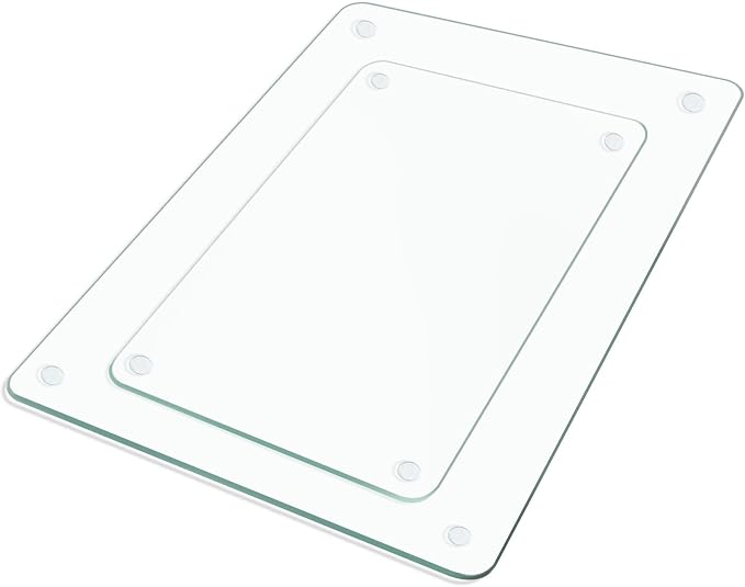 Tempered Glass Cutting Board, Set of Glass Cutting Board by Unknown