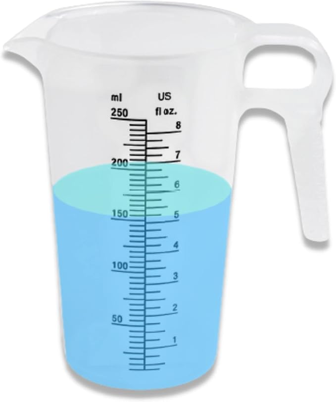 ACCUPOUR 8oz Measuring Pitcher, Pool and Lawn by Accupour