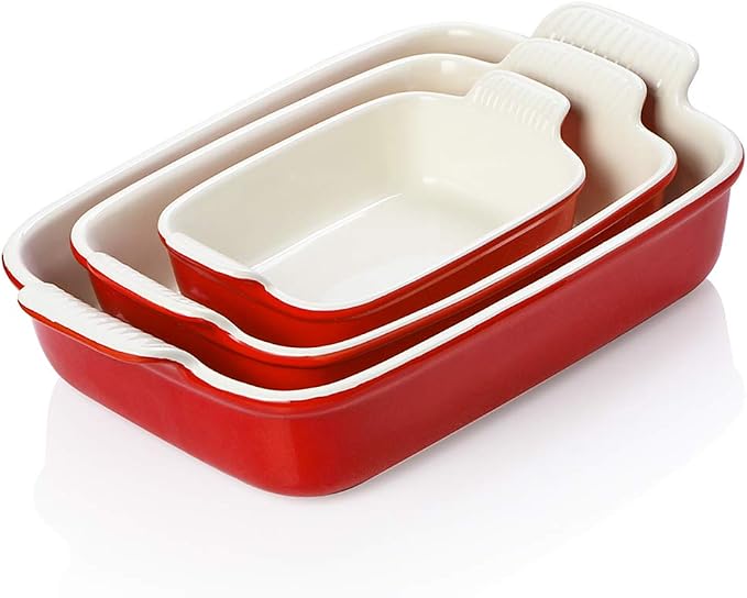 Sweejar Baking Pans Set, Ceramic 9x13 Baking Dish by Sweejarco1949