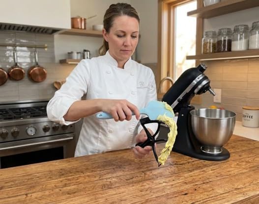 Silicone Spatula ONE Mixer Beater Scraper and Spatula, Glacier Blue - Image 3