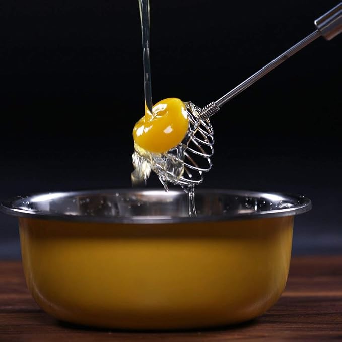 Whisk, Stainless Steel Spring Whisk, Balloon Whisk Egg Beater - Image 6