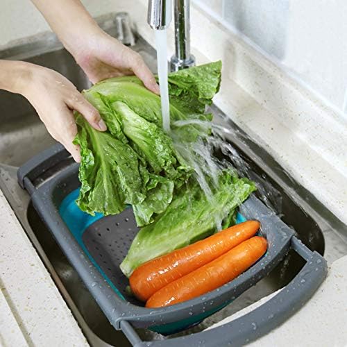 Qimh Colander Collapsible, Colander Strainer Over the Sink Food Colanders - Image 5