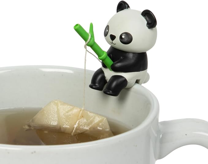 Tea Mates - 1pc Cute Fishing Panda - Tea Bag Holder and String Rest - Tea by Unknown