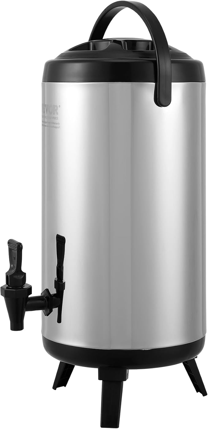 VEVOR Stainless Steel Insulated Beverage Dispenser, 2.4 Gallon 9.2 Liter - Image 10