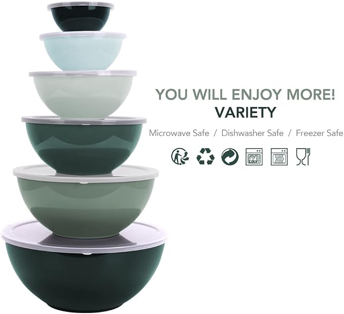 BoxedHome BPA Free Plastic Round Mixing Bowl - Image 6