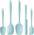 Silicone Spatula Set, 5 Piece Food Grade Rubber Spatulas by Hoewina