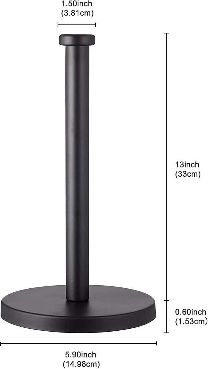 Black Standing Paper Towel Holder - Image 2