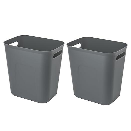 UUJOLY Plastic Small Trash Can Wastebasket, Garbage Container Basket by UUJOLY