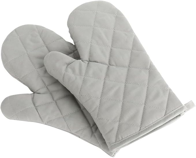 Oven Mitts, Premium Heat Resistant Kitchen Gloves Cotton & Polyester Quilted by Nachvorn