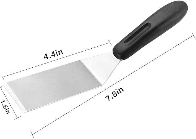 2-Pieces Small Metal Spatula Set, Mini Metal Spatulas - Image 2
