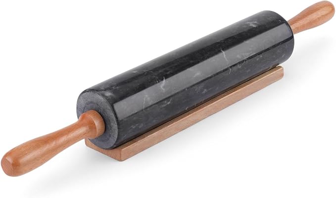 Flexzion Marble Rolling Pin Heavy Nonstick Stone Dough Roller by Flexzion